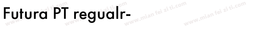 Futura PT regualr字体转换